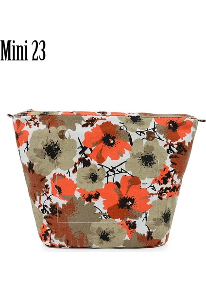 Mini 23 Tarzı Tanqu Yeni Renkli Su Geçirmez Iç Astar Klasik Mini Obag Için Fermuarlı Cebi O Çanta Için Tuval Iç Cebi (Yurt Dışından)