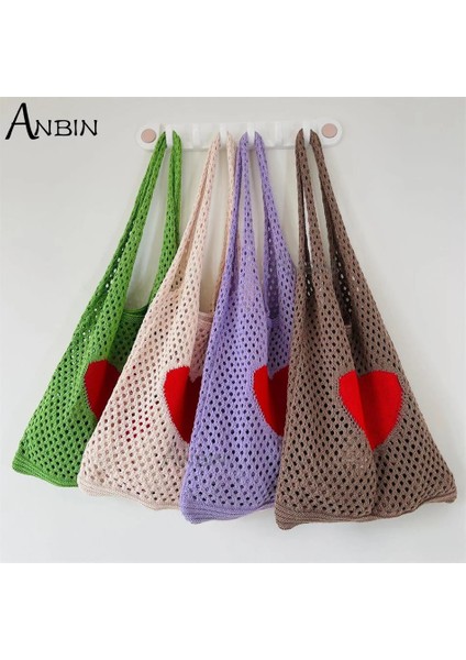 No.1 Tarzı Moda Örme Yelek Kadın Omuz Çantaları Çiçekler Yaz Plaj Kılıfları Tığ Çanta Büyük Kapasiteli Kadın Çanta Tasarımcısı Shopper (Yurt Dışından)