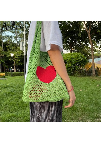 No.1 Tarzı Moda Örme Yelek Kadın Omuz Çantaları Çiçekler Yaz Plaj Kılıfları Tığ Çanta Büyük Kapasiteli Kadın Çanta Tasarımcısı Shopper (Yurt Dışından)