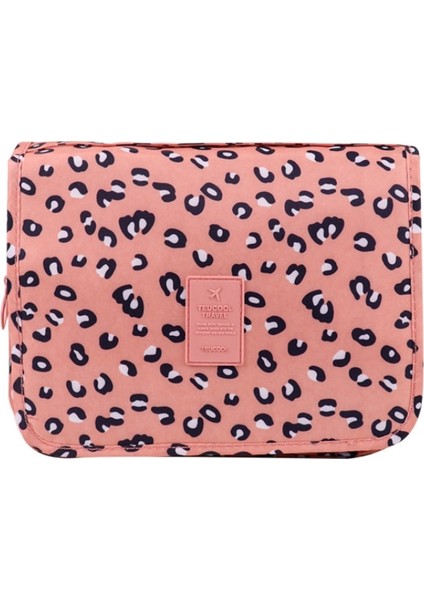 Pembe Gülen Yüz Stili Kadın Seyahat Banyo Makyaj Çantası Bayanlar Su Geçirmez Asılı Kozmetik Çantaları Kadın Fermuar Necessaire Tuvalet Çantası Seyahat Organizatör (Yurt Dışından) modelleri