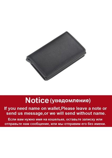 5-Siyah Stil Ard Tutucu Cüzdan Rfid Unisex Karbon Fiber Siyah Sihirli Üç Katlı Deri Ince Mini Kadın Cüzdan Erkekler Küçük Para Çantası Çantalar (Yurt Dışından)