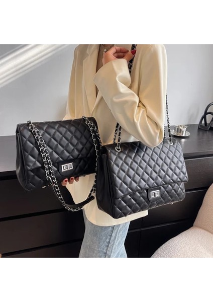 Stil 2 Siyah Küçük Stil Büyük Kapasiteli Kadın Çanta Trend Lüks Çanta Kadın Çanta Tasarımcısı Zincirler Womeac Için Büyük Omuz Crossbody Çanta (Yurt Dışından) fiyatları