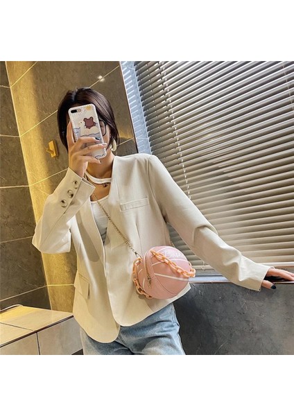 Kumral Tarzı Women's Bag Basketball Football Shoulder Bags For Women Chain Casual Zipper Totes Purse Pu Leather Messenger Crossbody Handbags (Yurt Dışından) indirimleri