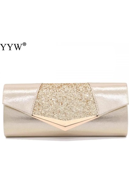 Altın Tarzı Moda Kristal Pullu Akşam El Çantaları Womearty Düğün Manşonları Çanta Kadın Pembe Gümüş Cüzdan Çanta Kadın Çantaları (Yurt Dışından)