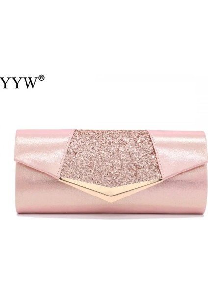 Altın Tarzı Moda Kristal Pullu Akşam El Çantaları Womearty Düğün Manşonları Çanta Kadın Pembe Gümüş Cüzdan Çanta Kadın Çantaları (Yurt Dışından) modelleri