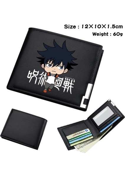 XQSZ210528 15 Stili Ücretsiz G Japon Anime Karikatür Cüzdan Jujutsu Kaisen Cüzdan Kart Sahibinin ile Kısa Çanta (Yurt Dışından) fiyatları