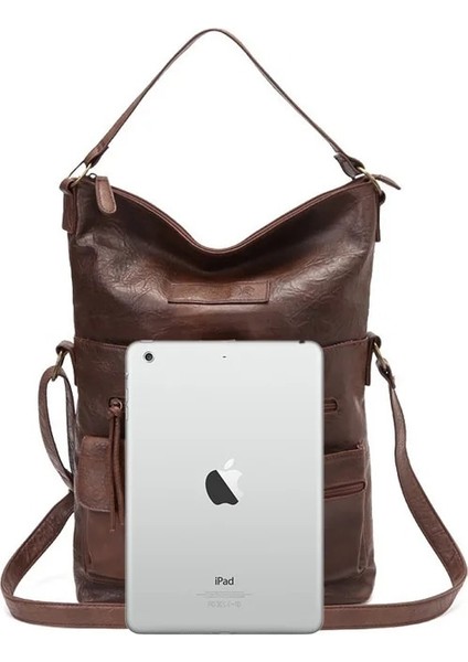 Kumral Tarzı 36CM40CM16CM Kadın Çantaları Kızlar Için Omuz Çantası Pu Deri Çantalar Crossbody Paketleri Üzerinde Katlanır Moda Yüksek Li Rahat Tote 14'laptop Çantası (Yurt Dışından)