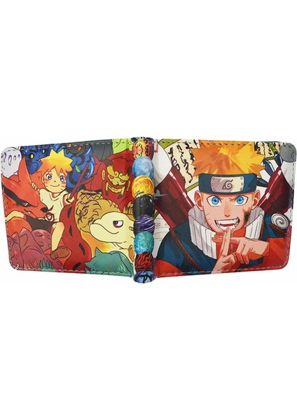 Ymhy 13 Tarzı Kakashi Sasuke Siyah Yaprak Köyü Konoha Ninja Cüzdan Kısa Cüzdan ile Sikke Cebi Kart Sahibinin Öğrenci Çantası (Yurt Dışından)