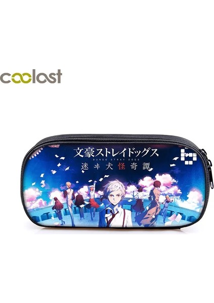 DQBBBUNGOSTRAY25 Stili Anime Bungou Sokak Köpekleri Kozmetik Kılıfları Erkek Kız Karikatür Kalemlik Okul Çantası Dazai Osamu Chuya Nakahara Bungo Sokak Köpek Çantası (Yurt Dışından)