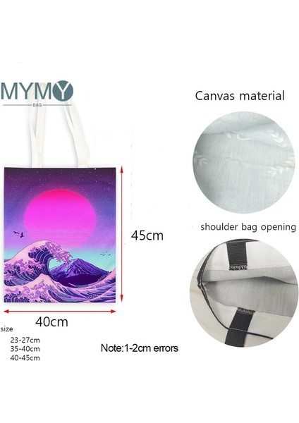 No.11 Tarzı 23X27CM-9X10.6IN Hepsi Çok Iyi Omuz Çantası Harajuku Vintage Alışveriş Çantaları Baskı Serin Kadın Alışveriş Bez Çantalar Beyaz Kadın Moda Plaj Çanta (Yurt Dışından) fiyatları