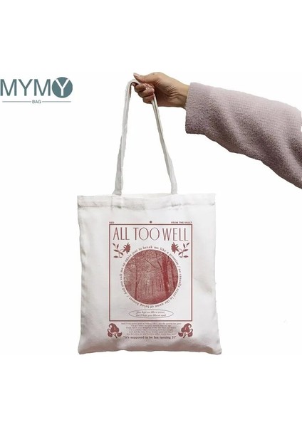 No.11 Tarzı 23X27CM-9X10.6IN Hepsi Çok Iyi Omuz Çantası Harajuku Vintage Alışveriş Çantaları Baskı Serin Kadın Alışveriş Bez Çantalar Beyaz Kadın Moda Plaj Çanta (Yurt Dışından) fırsatları
