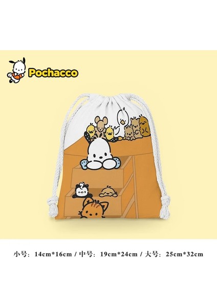 No.3 Tarzı 25X32CM Orijinal Sanrio Ipli Çanta Kulomamoroll Karikatür Baskı Yüksek Kapasiteli Ipli Sırt Çantası Taşınabilir Saklama Çantası Hediyeler (Yurt Dışından)