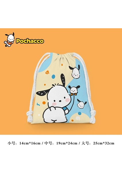 No.19 Tarzı 14X16CM Orijinal Sanrio Ipli Çanta Kulomamoroll Karikatür Baskı Yüksek Kapasiteli Ipli Sırt Çantası Taşınabilir Saklama Çantası Hediyeler (Yurt Dışından) fırsatları