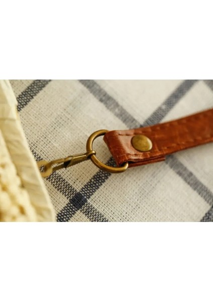 A-Kahverengi Tarzı Kadınlar Için Crossbody Çanta El Yapımı Dokuma Pu Deri Kadın Yaz Plaj Tatil Bohemia Retro Omuz Çantaları (Yurt Dışından) fırsatları