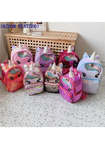 M Tarzı Unicorn Sequldren Sırt Çantası Çocuklar Genç Kızlar Için Okul Çantaları Sırt Çantası Karikatür Sevimli Sırt Çantaları Büyük Mochila Infantil (Yurt Dışından)