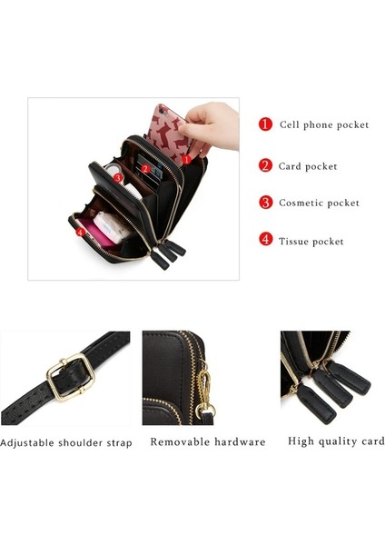 7408 Açık Yeşil Stil Renkli Cep Telefonu Çantası Moda Günlük Kullanım Kart Sahibinin Kadınlar Için Küçük Yaz Omuz Çantası (Yurt Dışından) indirimleri