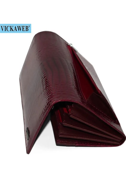 Pembe Cüzdan Stili Ücretsiz Hediye Manyetik Çile Cüzdan Kadın Hakiki Deri Bozuk Para Cüzdanı Bayanlar Uzun Moda Cüzdan Kadın Çantalar Kart Tutma Para Çantası (Yurt Dışından)
