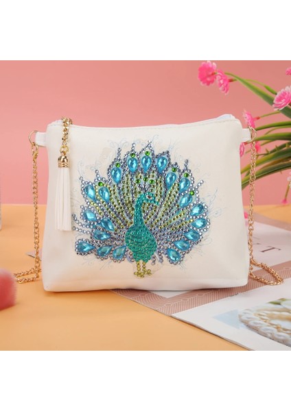 Turuncu Tarzı 5d Elmas Boyama Kelebek Çiçek Deri Crossbody Zincir Çanta Dıy Elmas Nakış Çanta Çanta Kılıfı (Yurt Dışından) fırsatları