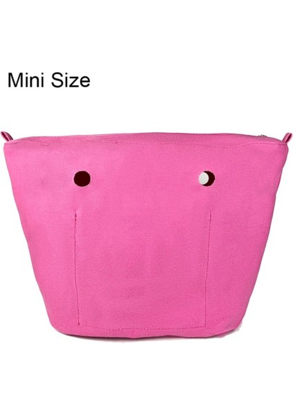 Pink Mini Style Yeni Claze Katı Su Geçirmez Ekleme Iç Astar Ekleme Fermuarlı Cebi Obag O Çanta Çanta Silikon Paketi Aksesuarları Için (Yurt Dışından)