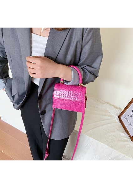 Mor Tarzı Womerossbody Omuz Messenger Çanta Bayan Seyahat Çapraz Vücut Çanta Çantalar Için Mini Taş Desen Tote (Yurt Dışından) modelleri