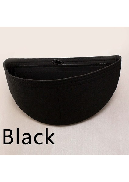 Siyah Stil Bamader Bumbag Bel Çantası Için Uygun Astar Çanta Kalınlaşmak Keçe Bez Seyahat Eklemek Kozmetik Çantası Kadın Makyaj Saklama Çantaları Organize Etmek (Yurt Dışından)