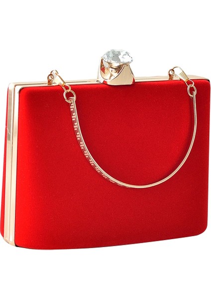Siyah3 Tarzı Zarif Kadife Sert Yüzey Kadın Akşam Çantaları Dikdörtgen Kutu Çanta Çanta Siyah Kırmızı Moda Parti Manşonları Bayanlar Bolsa Feminina (Yurt Dışından) fırsatları
