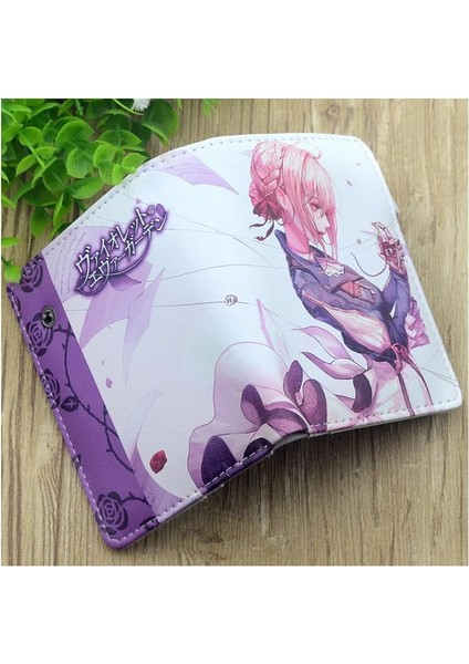 Ölüm Notu Stili Anime Violet Evergarden Sentetik Deri Cüzdan Kart Sahibinin Kısa Bozuk Para Cüzdanı (Yurt Dışından) modelleri