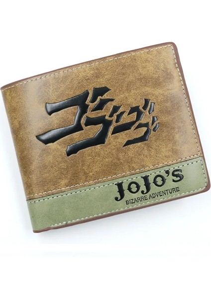 Naruto 3 Tarzı Anime Jojo Bizarre Adventure Cüzdan Haki Pu Deri Bozuk Para Cüzdanı (Yurt Dışından)