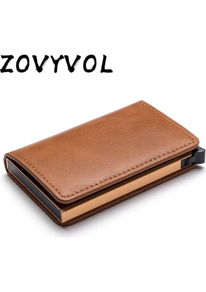 Kırmızı YM016 Stili Zovyvol Yeni Varış Kart Kutusu Koruyucu Güvenlik Cüzdanı Erkekler ve Kadınlar Renkli Pu Moda Alüminyum Kutu Rfıd Kılıf Tutucu (Yurt Dışından) modelleri