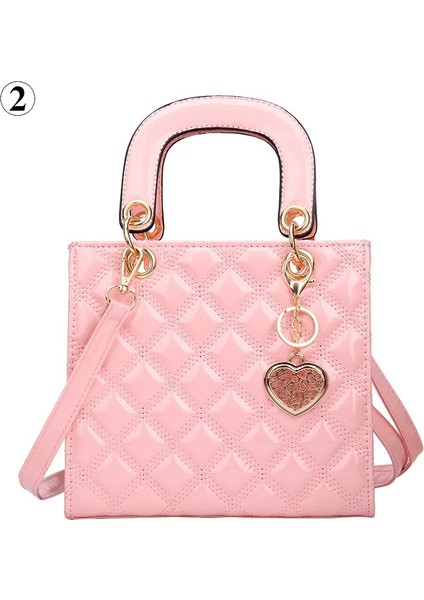 2 Pembe Stil L Beden Wome Için Lüks Tasarım Bez Çantalar Yeni Moda Çantalar Bayan Omuz Çantaları Trend Lingge Zinciri Crossbody Çanta ve Çanta (Yurt Dışından)
