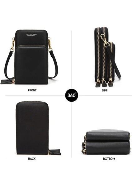 C-Açık Yeşil Stil Renkli Cep Telefonu Çantası Moda Günlük Kullanım Kart Sahibinin Kadınlar Için Küçük Yaz Omuz Çantası (Yurt Dışından) modelleri