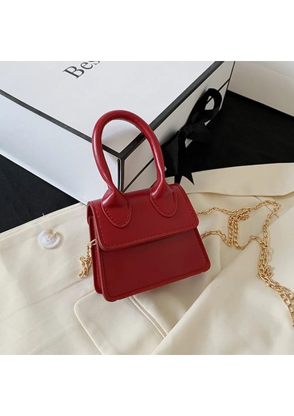 A-2 Tarzı Lüks Tasarımcı Mini Çanta Kadınlar Kızlar Için Düz Renk Küçük Kare Crossbody Çanta Akşam Partisi El Çantası Çanta Kadın Deri (Yurt Dışından) modelleri