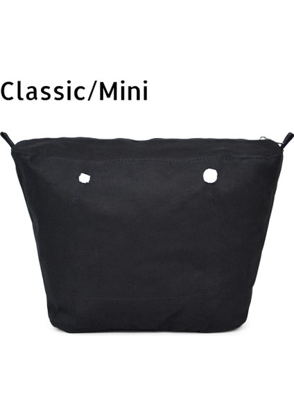 Brown Mini Style Hot Selling Inner Organizer Zipper-Up Pocket For Classic Mini Obag Canvas Insert With Waterproof Coating For O Bag Accesorios (Yurt Dışından)