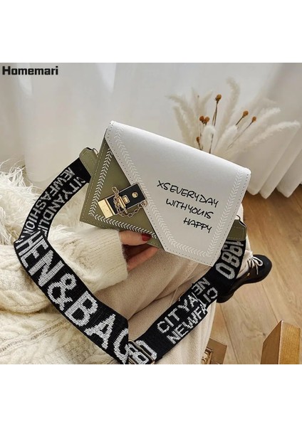 A-2 Tarzı Mektup Geniş Askılı Crossbody Çanta Moda Rahat Kare Çantalar Crossbody Tasarım Messenger Çanta Kadın Omuz Çantası Telefon Çanta 2021 (Yurt Dışından) indirimleri