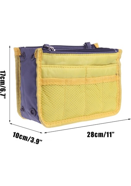 Sarı Stil Çanta Organizatör Eklemek Çanta Çanta Organizatörleri Içinde Tote Pocketbook Kadın Hemşire Naylon Çok Fonksiyonlu Kozmetik Saklama Çantası (Yurt Dışından)
