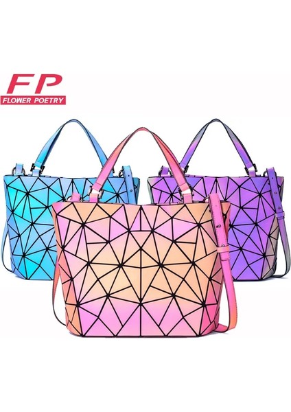 Siyah Aydınlık Tarzı Lüks Kadın Omuz Çantaları Kadın Geometrik Aydınlık Çanta Çanta Tasarımcısı Tote Holografik Çanta Bayan Messenger Çanta Wome (Yurt Dışından) fiyatları