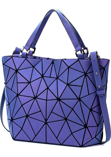 Siyah Aydınlık Tarzı Lüks Kadın Omuz Çantaları Kadın Geometrik Aydınlık Çanta Çanta Tasarımcısı Tote Holografik Çanta Bayan Messenger Çanta Wome (Yurt Dışından) modelleri