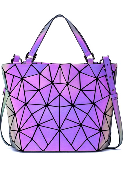 Siyah Aydınlık Tarzı Lüks Kadın Omuz Çantaları Kadın Geometrik Aydınlık Çanta Çanta Tasarımcısı Tote Holografik Çanta Bayan Messenger Çanta Wome (Yurt Dışından) fırsatları