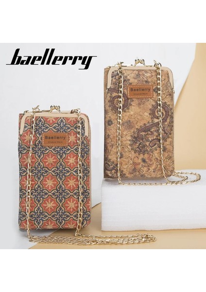 No.1 Stili Yeni Kadın Cüzdan Çile Cep Telefonu Çantası Crossbody Omuzdan Askili Çanta Fermuarlı Debriyaj Bayan Bozuk Para Cüzdanı Çoklu Kart Tutucu Kadın Çanta (Yurt Dışından)