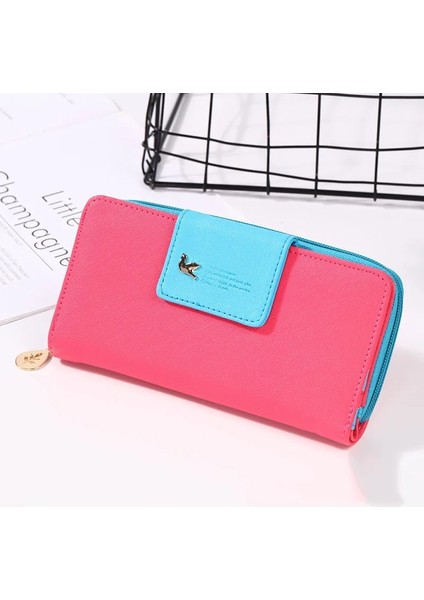 Gülkırmızı Tarzı Lüks Tasarımcı Ünlü S Uzun Kadın Cüzdan Kart Sahibinin Kadın Debriyaj Kadın Çanta Madeni Para Para Çantası Cüzdan Cuzdan Portomonee (Yurt Dışından)