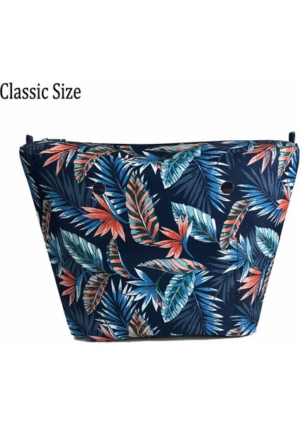 Klasik 3 Tarzı Klasik Mini Obag Için Renkli Baskı Iç Fermuarlı Cebi, O Çanta Için Iç Su Geçirmez Kaplamalı (Yurt Dışından)