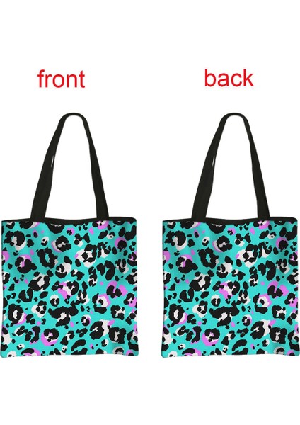 SSTDWENLU02CW Stili 34CMX34CM Kaplan Leopar Timsah Zebra Çizgili Baskı Omuz Çantaları Kadın Moda Çanta Seyahat Tote Çanta Bayanlar Yeniden Kullanılabilir Alışveriş Çantası (Yurt Dışından)