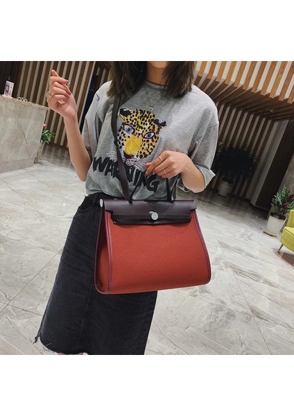 Kırmızı Stil 30X11X25CM Moda Kadınlar Küçük Kanvas Postacı Çantaları Yüksek Li Kadın Çanta Omuz Çantaları Lüks Tasarımcı Bayan Tote Crossbody Çanta (Yurt Dışından) indirimleri