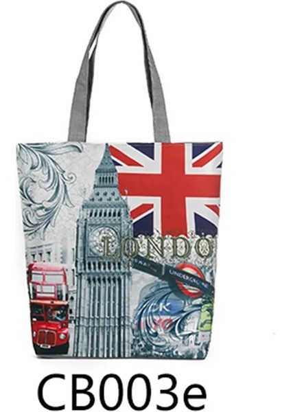 CB003E Style Miyahouse Vintage Omuz Çantası Kadın Tote Çanta Kanvas Plaj Çantası Kadın Alışveriş Çantası Bayan Bolsa Feminina (Yurt Dışından)