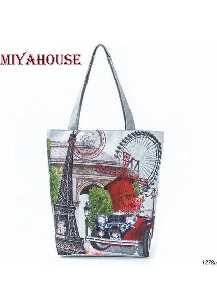 CB003E Style Miyahouse Vintage Omuz Çantası Kadın Tote Çanta Kanvas Plaj Çantası Kadın Alışveriş Çantası Bayan Bolsa Feminina (Yurt Dışından) modelleri
