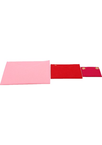 Zincir Stili ile Ayarla Keçe Organizatör Çanta Kirigami 3'lü Altın Zincirli Çapraz Askılı Çanta Kirigami Pochette Zarf Çanta Ekleme Düzenleyici (Yurt Dışından) indirimleri