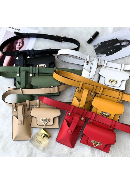 B Yeşil Bel Çantası Stili Lüks Kadın Bel Çantası Bel Çantası Yeni Moda Kemer Çantaları Kalça Paketleri Yüksek Li Pu Deri Zincir Bel Paketi Kadın Çanta (Yurt Dışından) modelleri