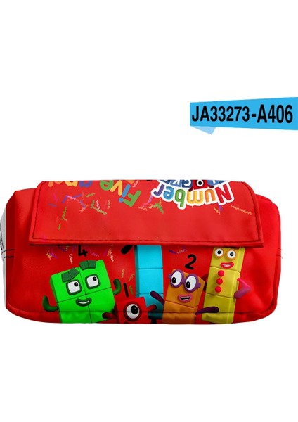 No.14 Tarzı 3D Oyun Numberblocks Kalem Kutusu Numarası Blokları Öğrenciler Çocuk Erkek Kız Oxford Su Geçirmez Karikatür Anime Çift Saklama Çantası (Yurt Dışından)