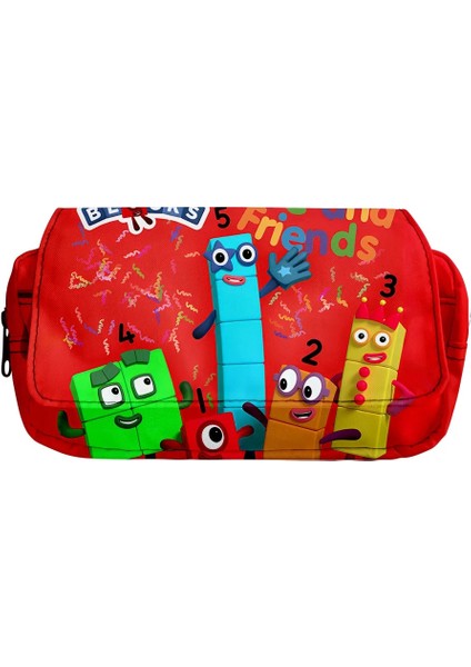 No.14 Tarzı 3D Oyun Numberblocks Kalem Kutusu Numarası Blokları Öğrenciler Çocuk Erkek Kız Oxford Su Geçirmez Karikatür Anime Çift Saklama Çantası (Yurt Dışından) modelleri