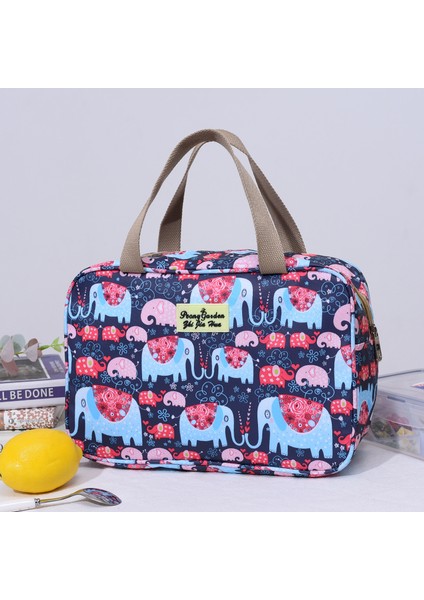 No.7 Tarzı Makyaj Çantası Kadın Yıkama Seyahat Büyük Kapasiteli Taşınabilir Saklama Çantası Kadın Çiçek Baskı Kozmetik Çantaları (Yurt Dışından)